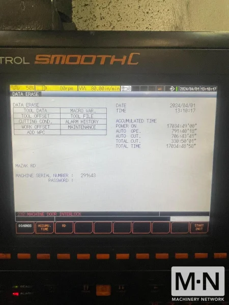Mazak VC-300A CNC Vertical Machining Center, 2019