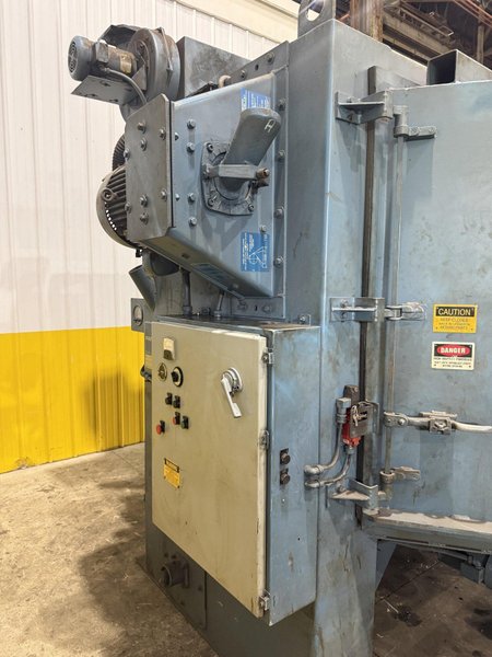72” PANGBORN MODEL #6LK-7 ROTARY TABLE SHOT BLAST MACHINE, ONLY 962 HOURS: YOBRO #25200