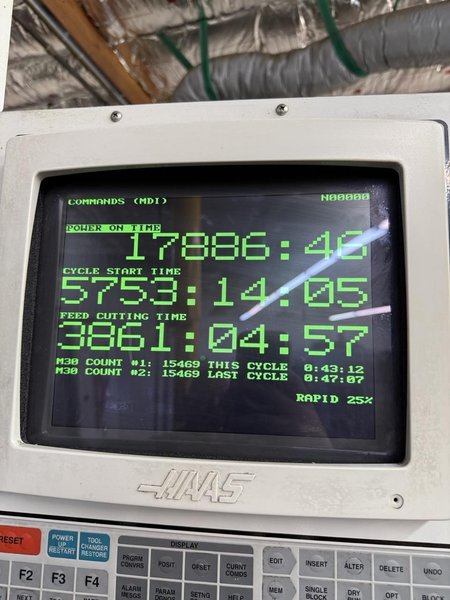 Haas VF-6 VMC, 1997 – 4th Axis Ready, Chip Auger