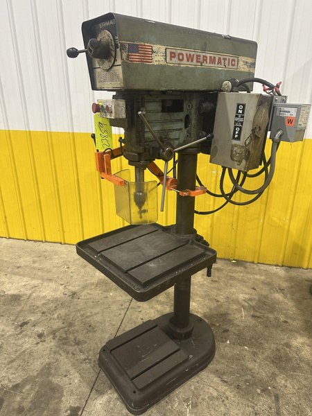 20&quot; POWERMATIC MODEL #1200 VERTICAL SINGLE SPINDLE DRILL PRESS: YOBRO #23859