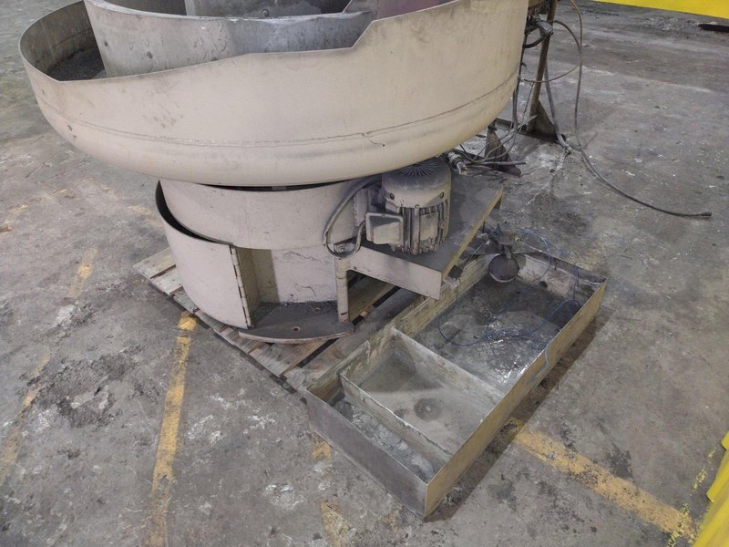 5 CUBIC FOOT ROTO FINISH MODEL #0405MS SPIRATRON VIBRATORY PART DEBURRING FINISHER: STOCK #20351