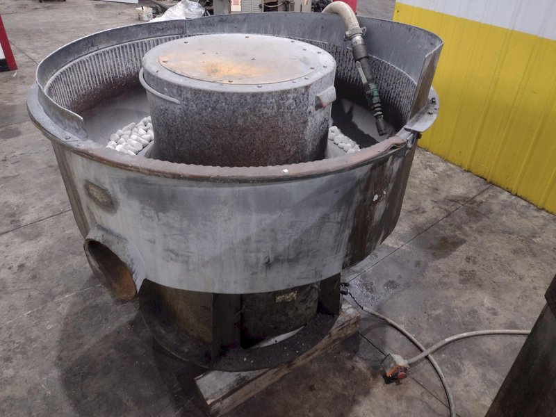 14 FT3 SWECO MODEL #FMD-14LR ROTARY VIBRATORY FINISHING BOWL: YOBRO #24557