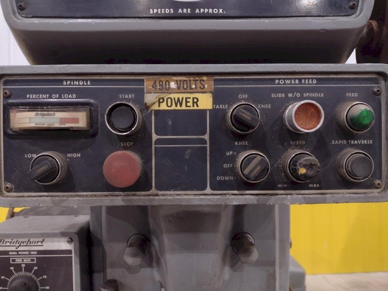 4 HP BRIDGEPORT SERIES II VERTICAL MILLING MACHINE: STOCK #20606