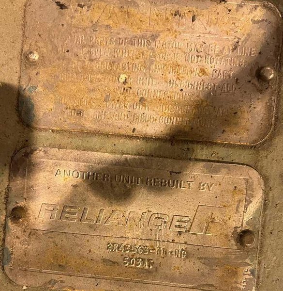 Motor, Reliance, 250 HP DC