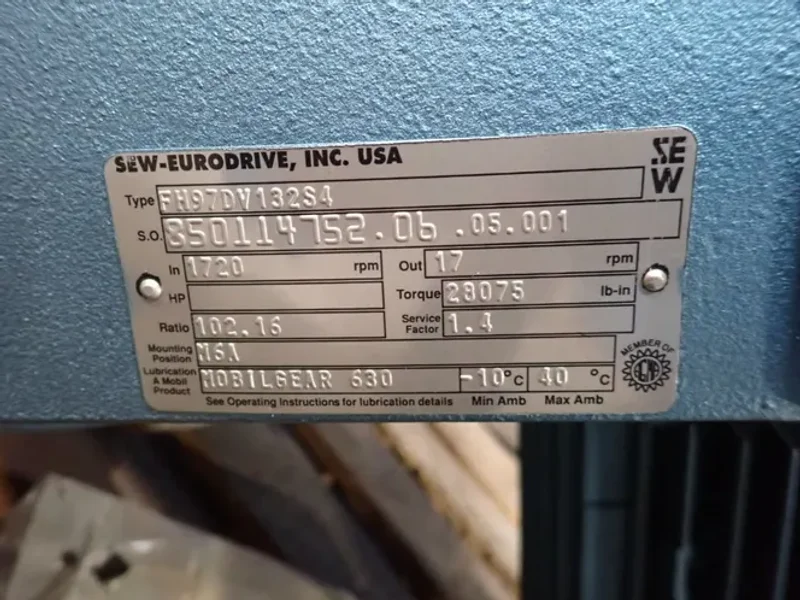 SEW-EURODRIVE 7.5 HP GEAR DRIVE
