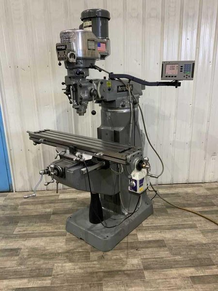2 HP BRIDGEPORT/HARDINGE RAM TYPE VERTICAL MILL: STOCK # 4151