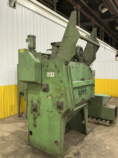 6 CU FT GOFF MODEL #6BB RUBBER BELT TUMBLE TYPE BLAST MACHINE: YOBRO #25035