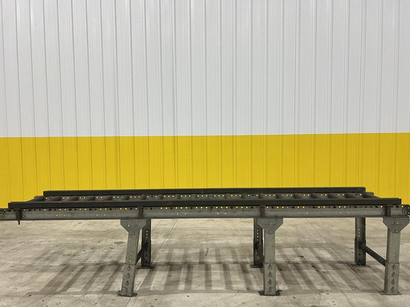 18&quot; X 115&quot; ROLLER CONVEYOR: STOCK #20609