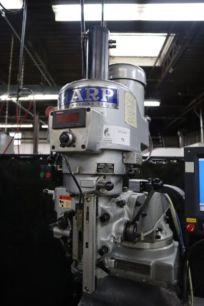 Sharp TMV-DVS Acu-Rite MillPWR 2-Axis CNC Vertical Knee Mill, Power Quill Feed, Power Drawbar- Auction Item