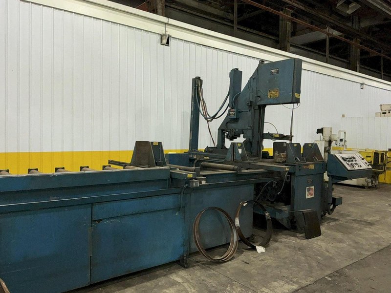 25" x 36" HEM MODEL #V200A TILT FRAME VERTICAL BAND SAW W/ AUTOMATIC FEED TABLE : YOBRO #25400