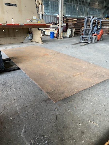 96&quot; X 120&quot; X 1&quot; STEEL PLATE. STOCK # 1056920