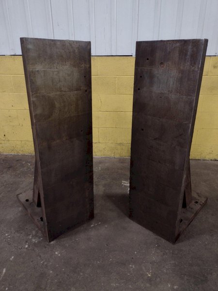 (2) 26&quot;L x 16&quot;W x 52&quot;H SET OF 2 STEEL ANGLE PLATES: STOCK 17141