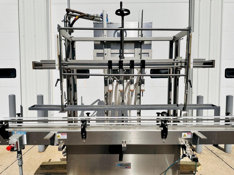 Cozzoli IFLM Four Headed Filler ||  Inline Fill-To-Level  ||  Manual Filler