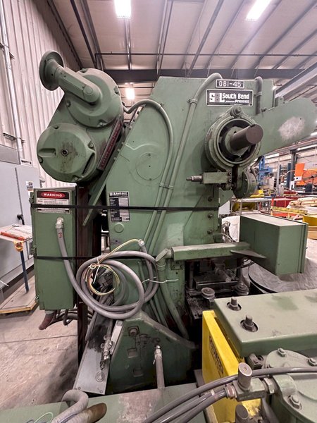 45 TON SOUTH BEND JOHNSON MODEL #45FW-AC OBI STAMPING PRESS 3” STROKE: YOBRO #24949
