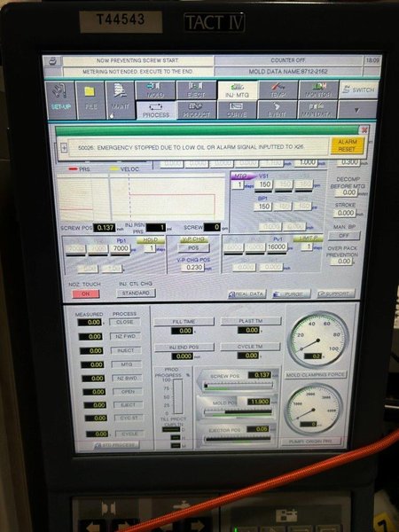 Nissei Used PNX60III-5A Injection Molding Machine, 72 US Ton, 1.9 oz., yr. 2020