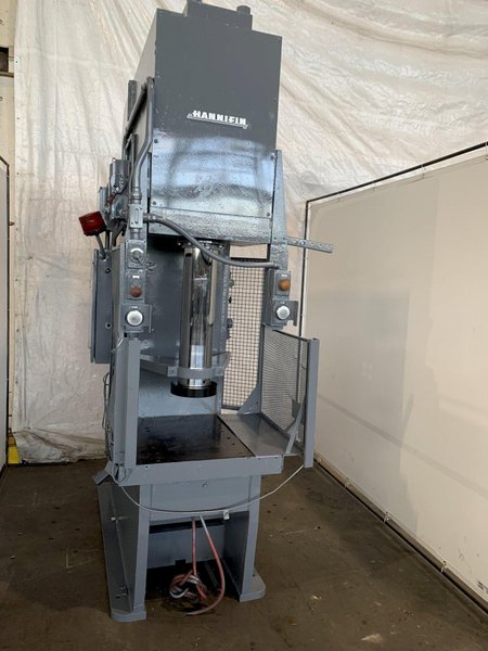 75 TON HANNIFIN 3750-22X-PB3X GAP FRAME HYDRAULIC PRESS. STOCK # 0744822