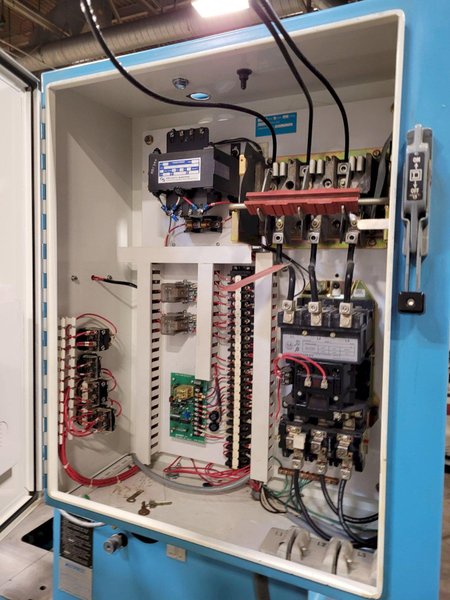 20 Ton MultiPress Model FH-20-20H Floor Type C-Frame Hydraulic Press 21” DL. 12” Stroke. Inching. Dual Palms 1989