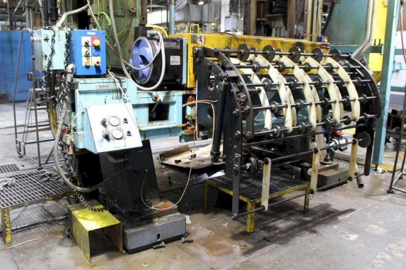 SWFESC62 PERFECTO PRESS FEED LINE WITH ASC JN 1235 UNCOILER. STOCK # 0133625