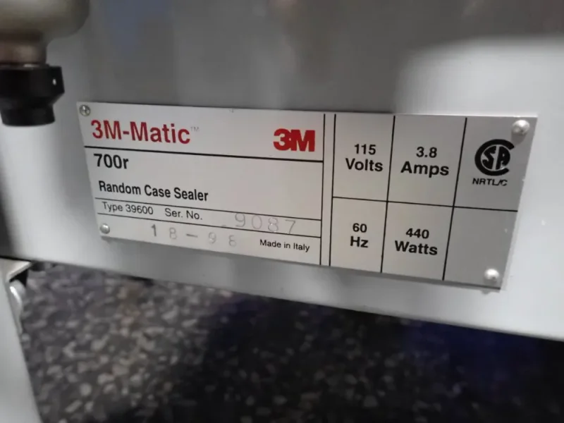 3M - X 21.5" X 24.5" / 85 LBS CASE SEALING SYSTEM  -  700R