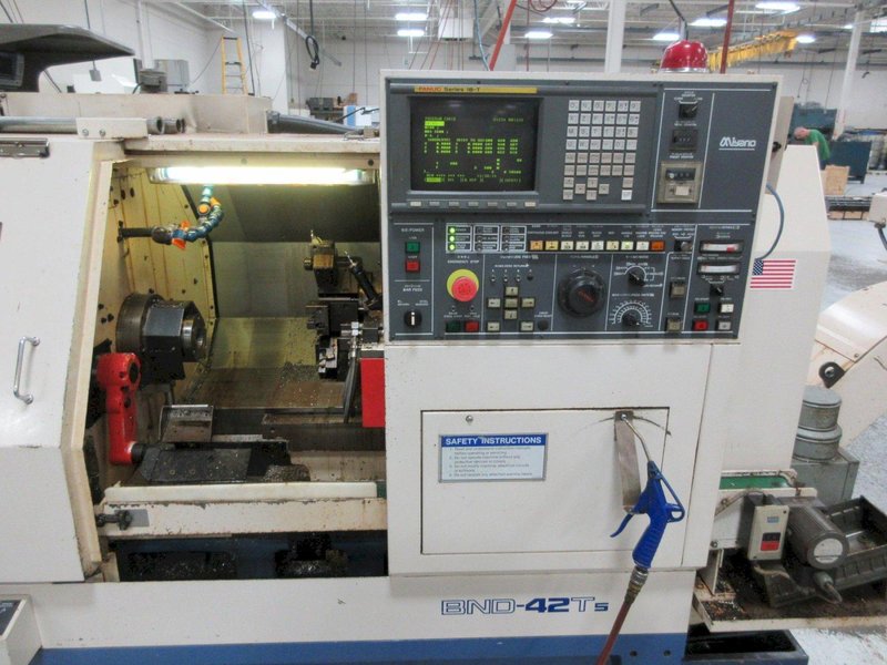 Miyano BND-42T5 CNC Turning Center with Fanuc Control, (2) Turrets- Auction Item