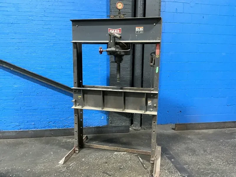 DAKE 75 TONS HYDRAULIC H-FRAME PRESS  -  75-H