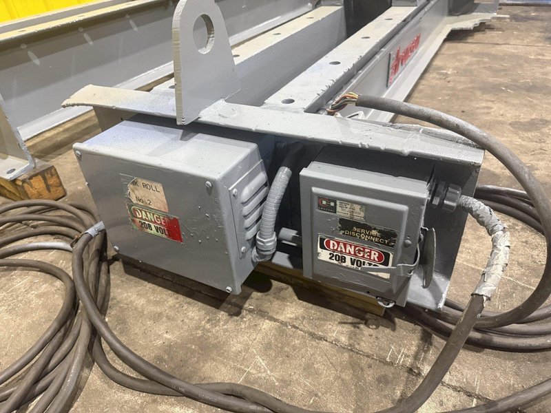 20,000 LB (10 TON) ARONSON MODEL #WRD10 POWERED TANK TURNING ROLLS, DRIVE &amp; IDLER: YOBRO #25144