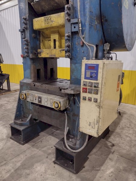 600 TON MINSTER MODEL #90-600 KNUCKLE JOINT PRESS, 4" STROKE: STOCK #22197