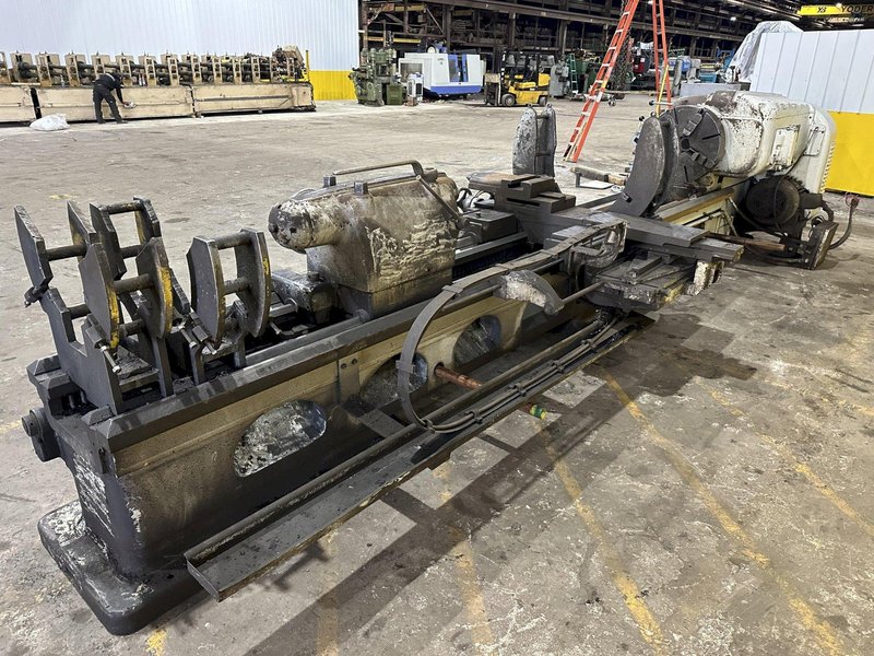 32" X 168" AMERICAN PACEMAKER HEAVY DUTY ENGINE LATHE, 3" HOLE: STOCK #20075
