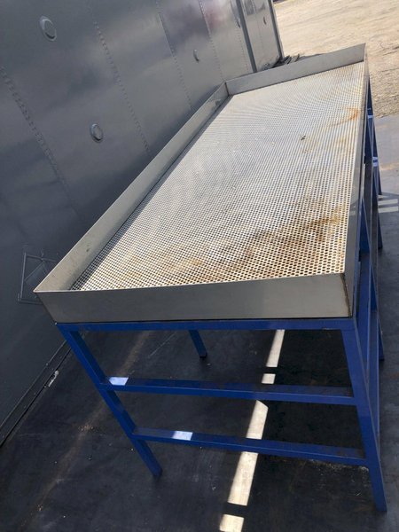 40&quot; X 100&quot; X 25 GALLON WASH TABLE WITH SMARTWASHER MODEL 25-2 HEATED POWER PUMP: STOCK 16462