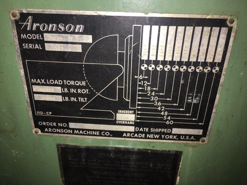 3000 LB ARONSON WELDING POSITIONER: STOCK #67801