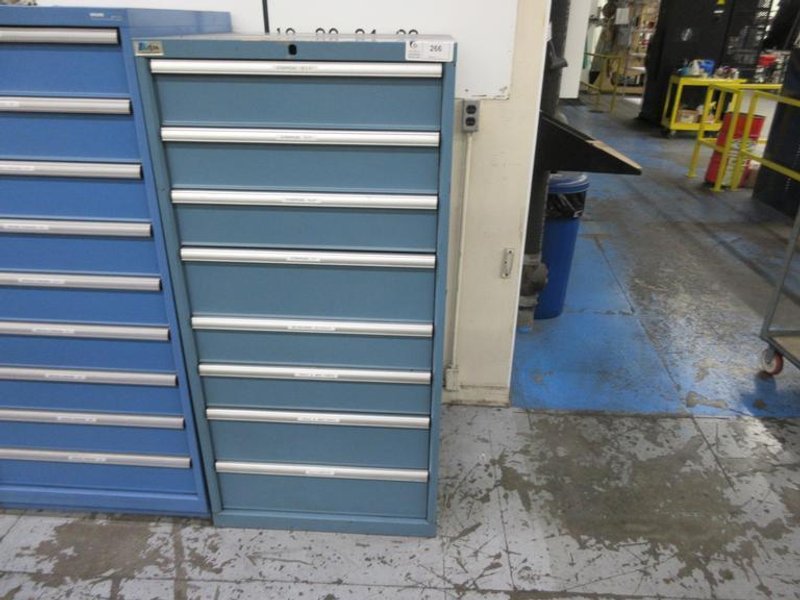 Lista Cabinet with 8 Drawers and Contents Wiedemann C3000 Turret Punch Strippers and Die Holders- Auction Item