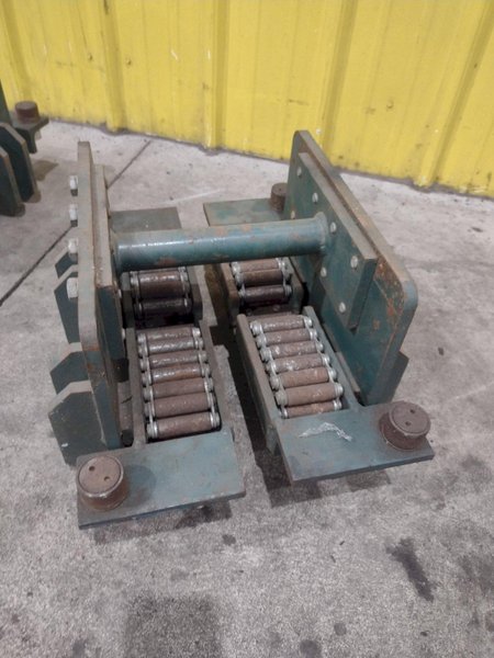 (4) 4 TON HILLMAN MODEL #B1-4  ROLLER TYPE MACHINERY MOVING SKATES: STOCK #22989