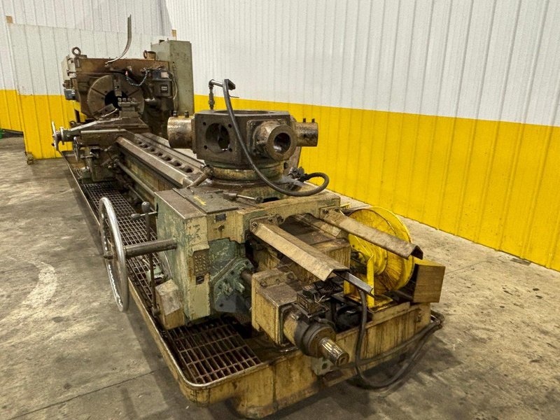 #4A WARNER &amp; SWASEY MODEL #M-3580 SQUARE HEAD 12.5&quot;
 HOLLOW SPINDLE X 144&quot; EXTENDED BED TURRET LATHE: YOBRO #24423