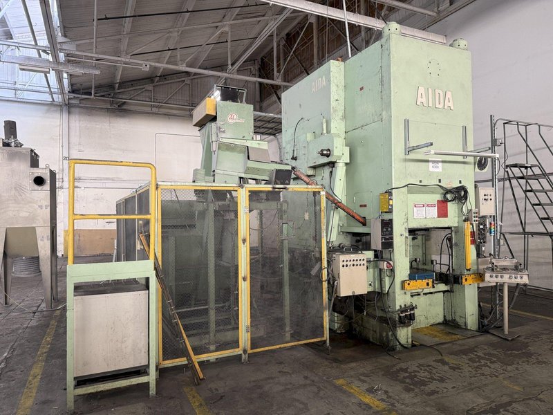 630 TON AIDA MODEL #K-630 KNUCKLE JOINT PRESS, 25-40 SPM, NEW 1991: YOBRO #25820