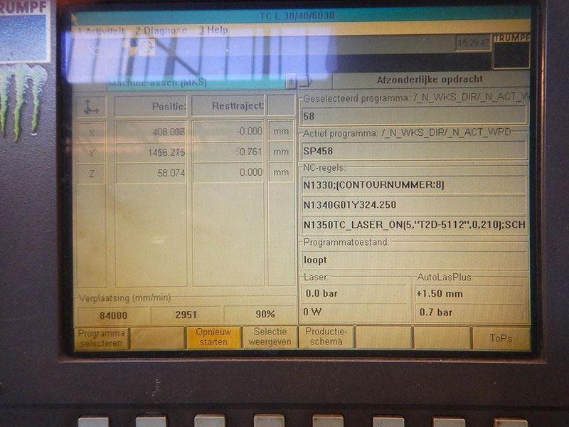 Trumpf - L3030 3000 x 1500 mm 4kW