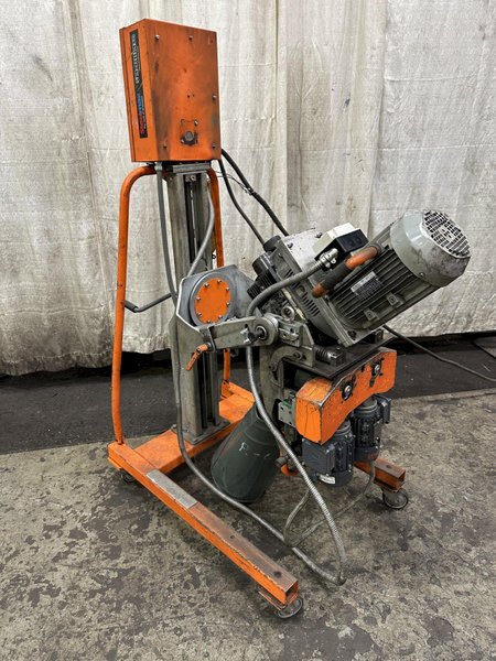 2" STEELMAX MODEL #SM-DBM50 DOUBLE SIDED BEVELING MACHINE: STOCK #77844
