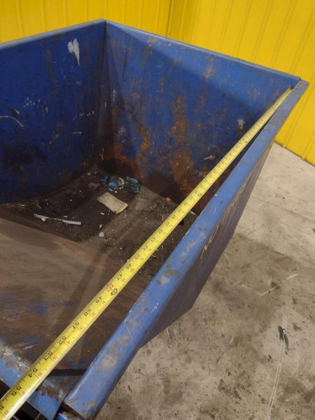 1 YARD X 6,000 LBS VESTIL MODEL #D-HOP-100-HD SELF DUMPING HOPPER: STOCK #22488