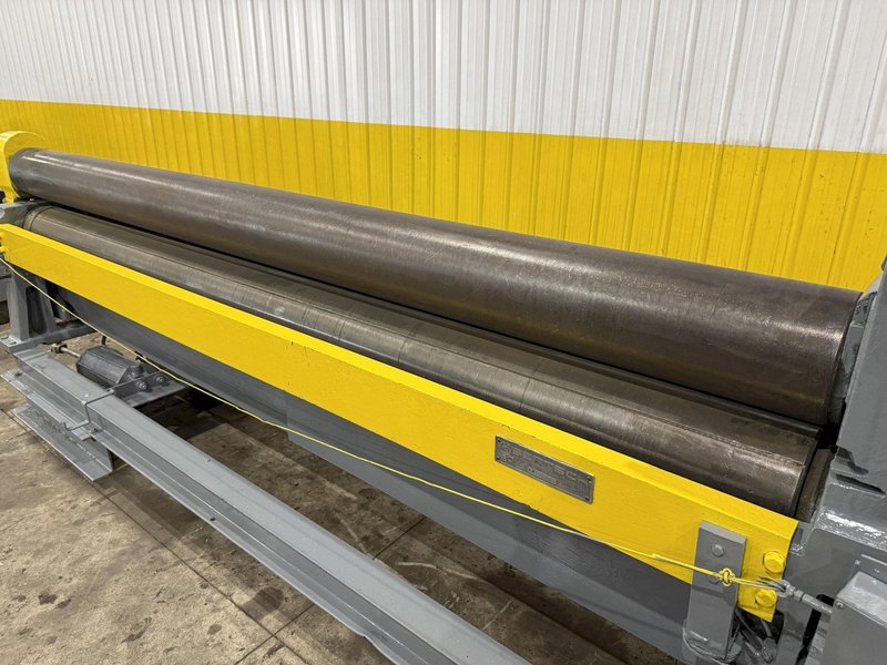 10&#039; X 1/4&quot; BERTSCH MODEL #7A INITIAL PINCH 3 ROLL MECHANICAL PLATE BENDING ROLL: YOBRO #23745