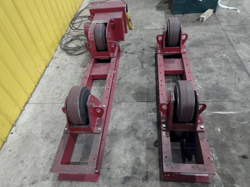 10,000 LB 5 TON RED-D-ARC MODEL #CR5 TANK TURNING ROLLS, POWER &amp; IDLER 110V POWER: YOBRO #24746