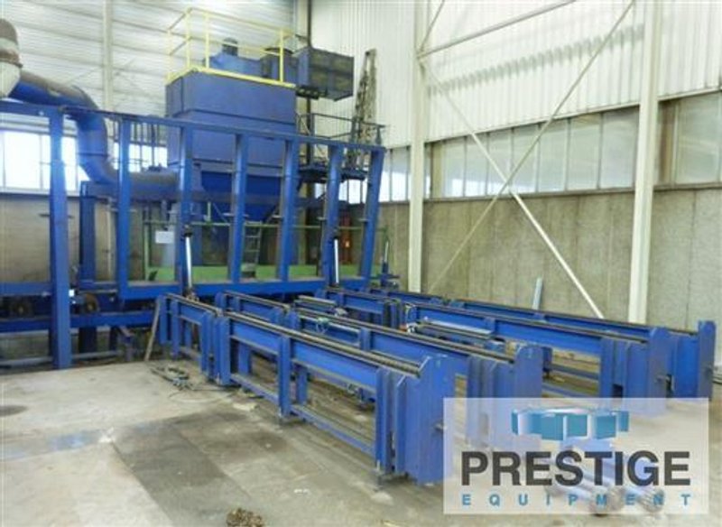 Wheelabrator Schlick RB 2600 Plate 6-Wheel Vertical Through Feed Shotblaster