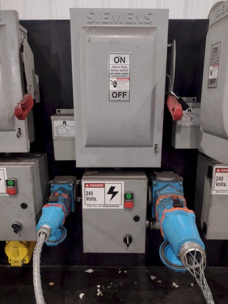 3 PHASE (240 &amp; 480 VOLT) ELECTRIC TEST BENCH WITH 15 &amp; 45 KVA TRANSFORMER: YOBRO #25298