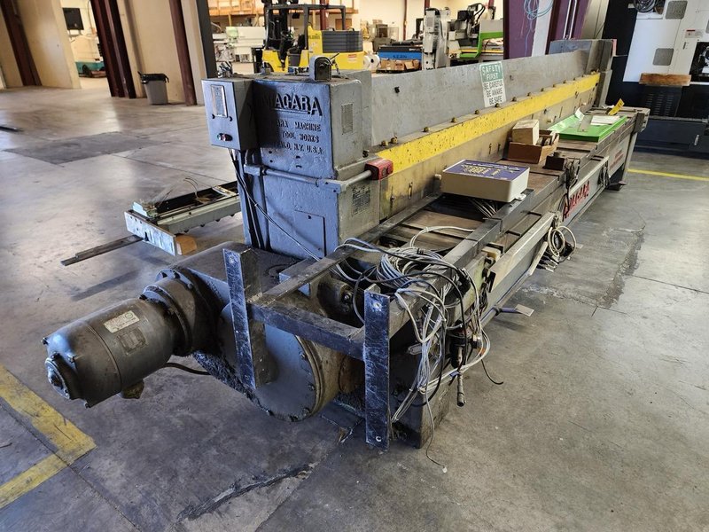 12Ga x 12′ Niagara 612 Mechanical Shear – Front Sheet supports, Cnc Backgauge