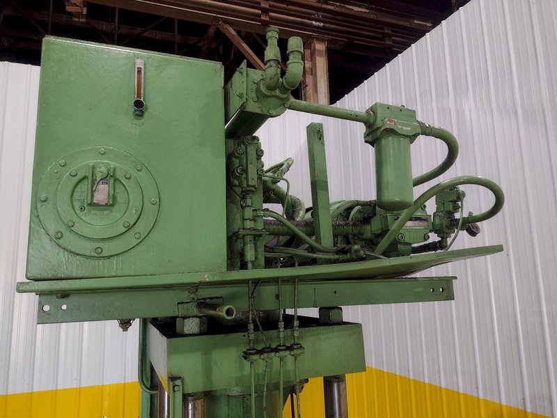 125 TON RODGERS MODEL MD125-2629A-WE 4-POST HYDRAULIC PRESS 18" STROKE: STOCK #11411