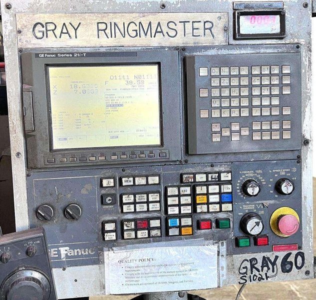 Gray Ringmaster 60″ CNC Vertical Boring Mill – VTL