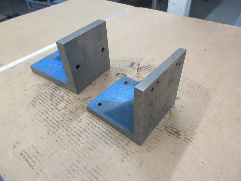 Challenger Cast Iron Angle Plate 6"x8"x6" and Other 6"x6"x6.5"- Auction Item