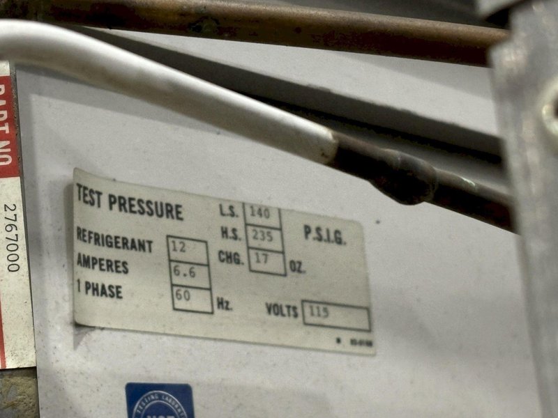 KELVINATOR 2 DOOR MODEL #UC50RFMS FLAMABLE MATERIAL STORAGE LABRATORY REFRIGERATOR: STOCK #22016