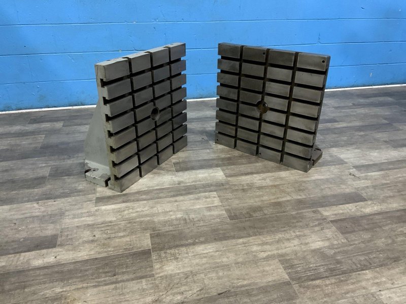 (2) 24" X 24" X 16" T SLOTTED ANGLE PLATES: STOCK #80908