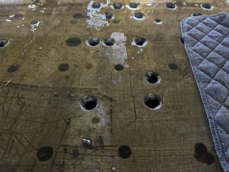 60&quot; WIDE X 96&quot; LONG X 5&quot; THICK DRILLED &amp; TAPPED BOLSTER PLATE. STOCK # 0471024