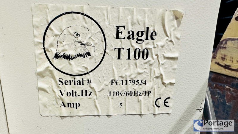 Eagle T100 Carton Sealer  |  Side Driven Belts  |  Top and Bottom 3” Tape Heads  |  Adjustable Carton Sealer