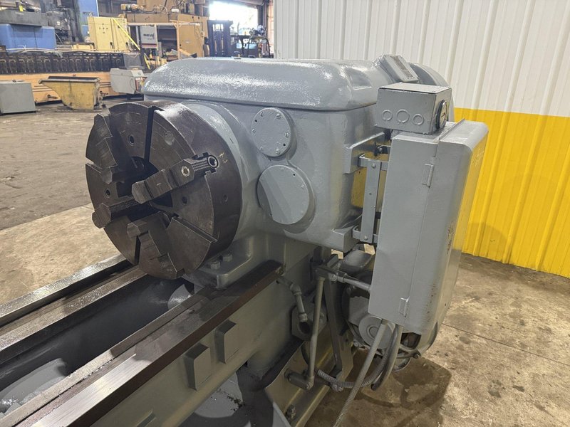 28&quot; X 144&quot; LODGE &amp; SHIPLEY 8-7/8&quot; HOLLOW SPINDLE ENGINE LATHE 8-7/8&quot; HOLE: STOCK #24032